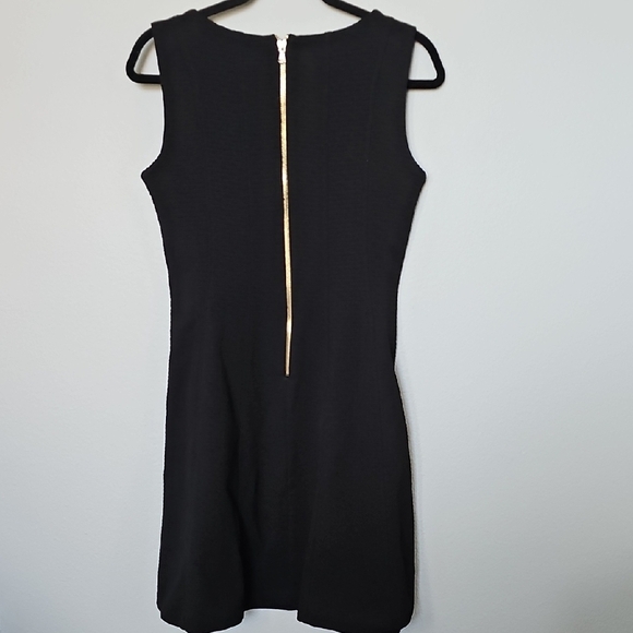 Just Taylor Witchy Office Goth Classic Black Sleeveless Textured Sheath Dress - Picture 5 of 8